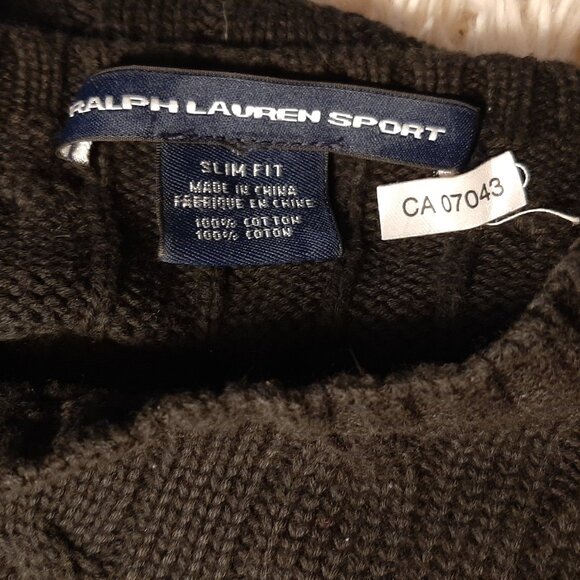 Ralph Lauren Black Cable Knit Sweater - Picture 4 of 4